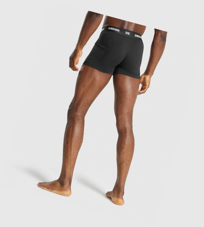 Gymshark Boxers 2pk Miesten Alusvaatteet Mustat | 762REITNM