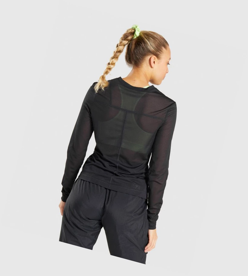 Gymshark CTY Top Naisten T Paidat Mustat | LJNWQF615