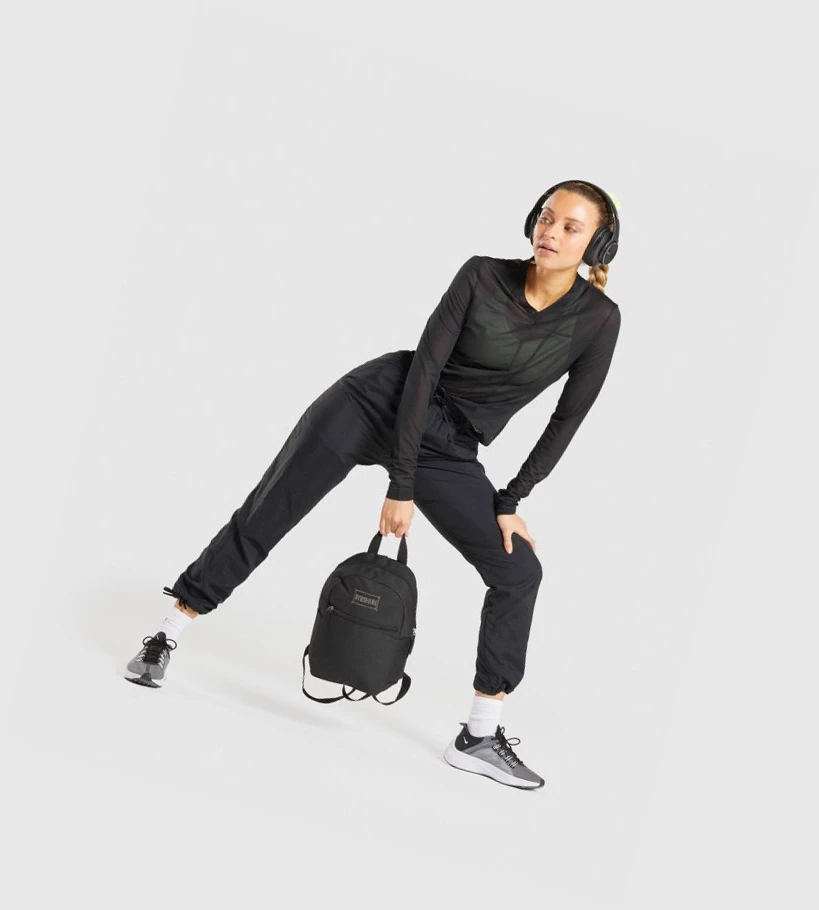 Gymshark CTY Top Naisten T Paidat Mustat | LJNWQF615