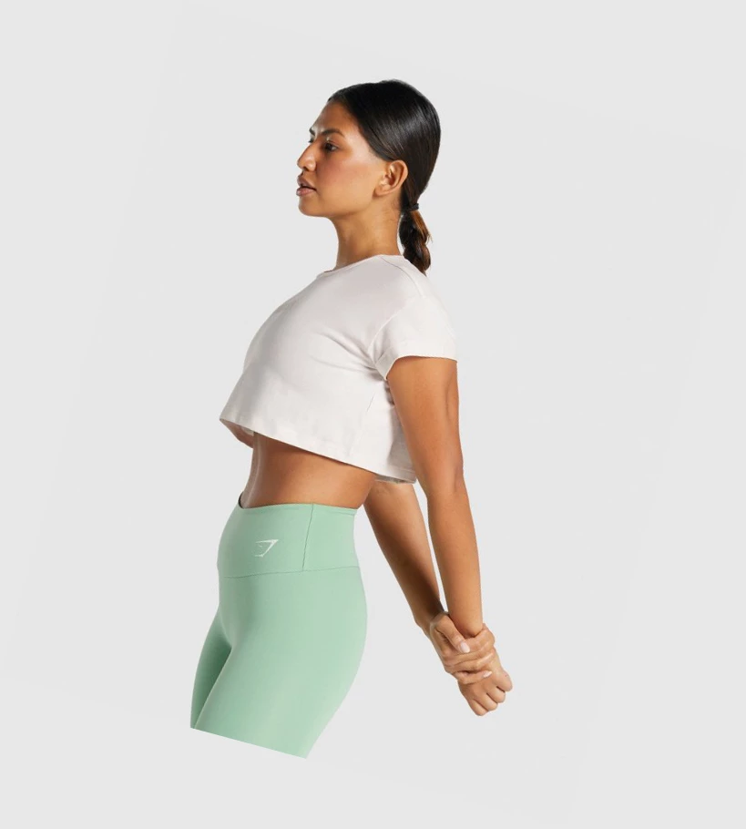 Gymshark Camo Graafinen Crop Naisten T Paidat Kerma | EWTHVG279