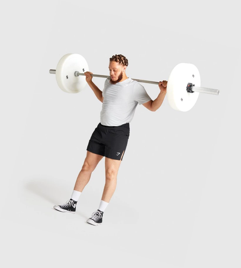 Gymshark Combat Striking Miesten Shortsit Mustat | DYALVC312