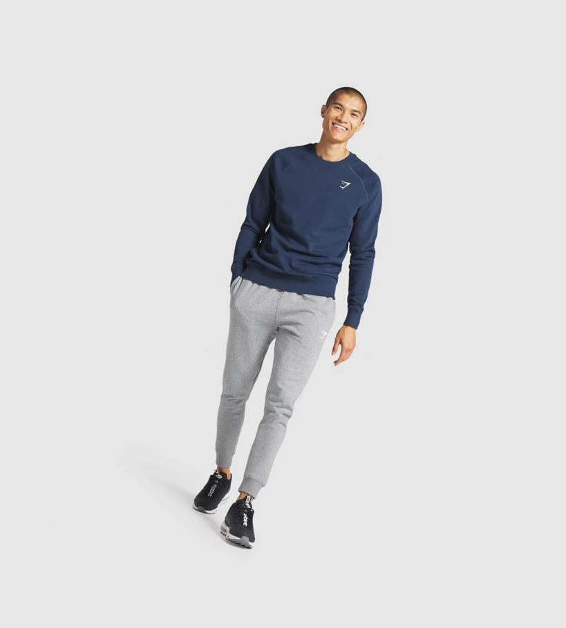 Gymshark Crest Miesten Juoksuvaatteet Harmaat | BMDLOS265