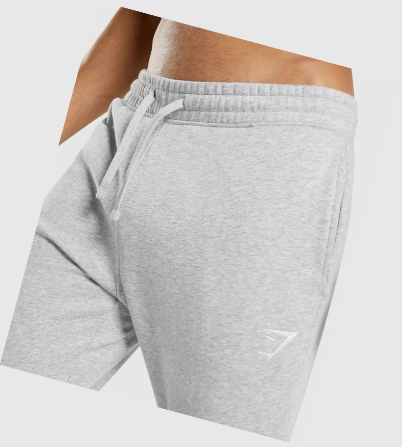 Gymshark Crest Miesten Juoksuvaatteet Vaaleanharmaat | UMPOYI520