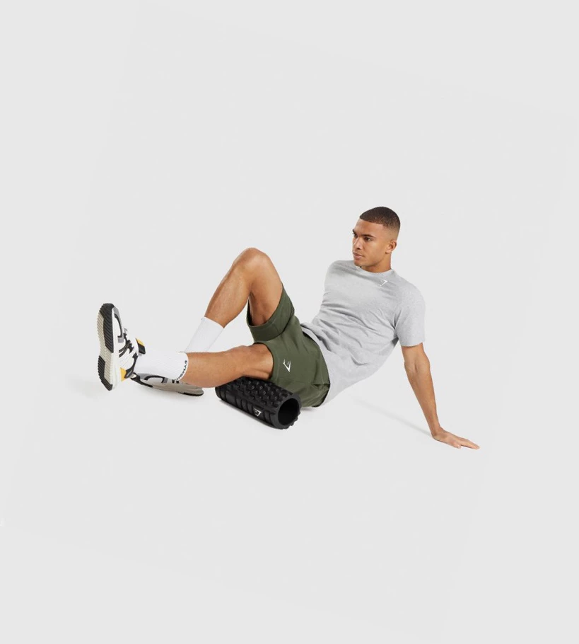 Gymshark Crest Miesten Shortsit Oliivinvihreä | UDVOAR582