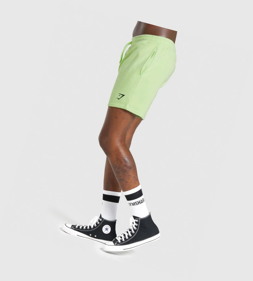Gymshark Crest Miesten Shortsit Vihreä | QFXLYT675
