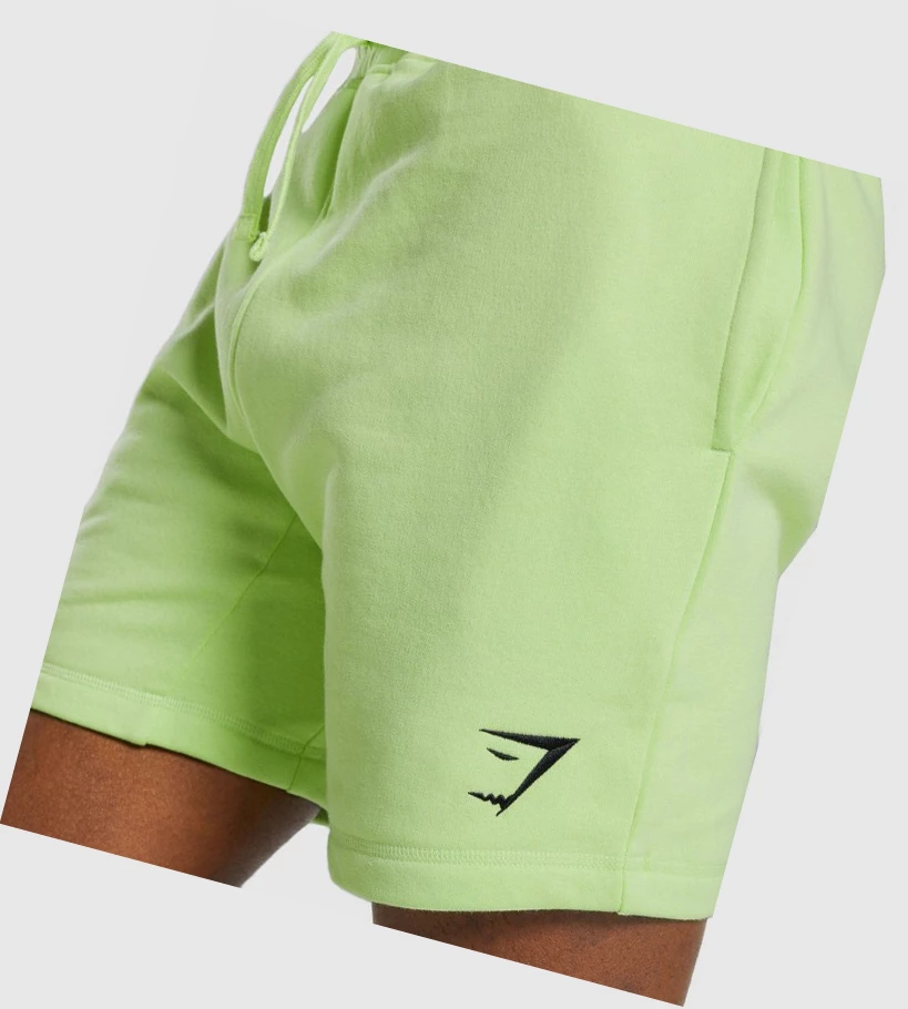 Gymshark Crest Miesten Shortsit Vihreä | QFXLYT675