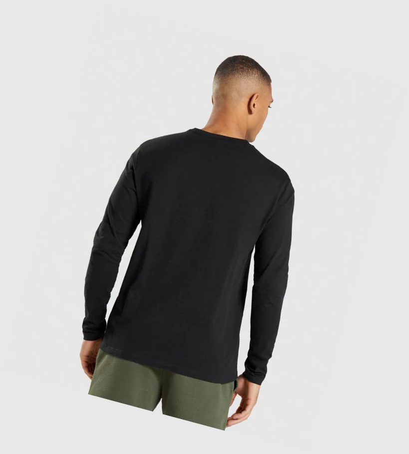 Gymshark Crest Miesten T Paidat Mustat | ECOPVB908