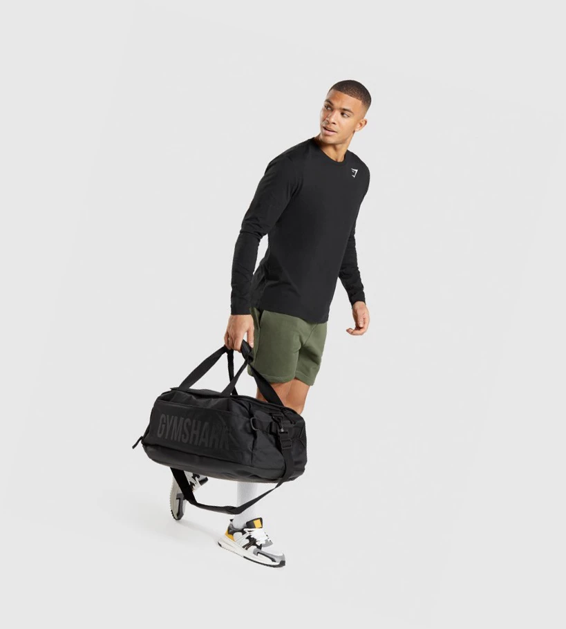 Gymshark Crest Miesten T Paidat Mustat | ECOPVB908