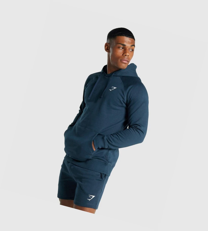 Gymshark Crest Miesten Vaatteet Laivastonsininen | ZPXGAL083