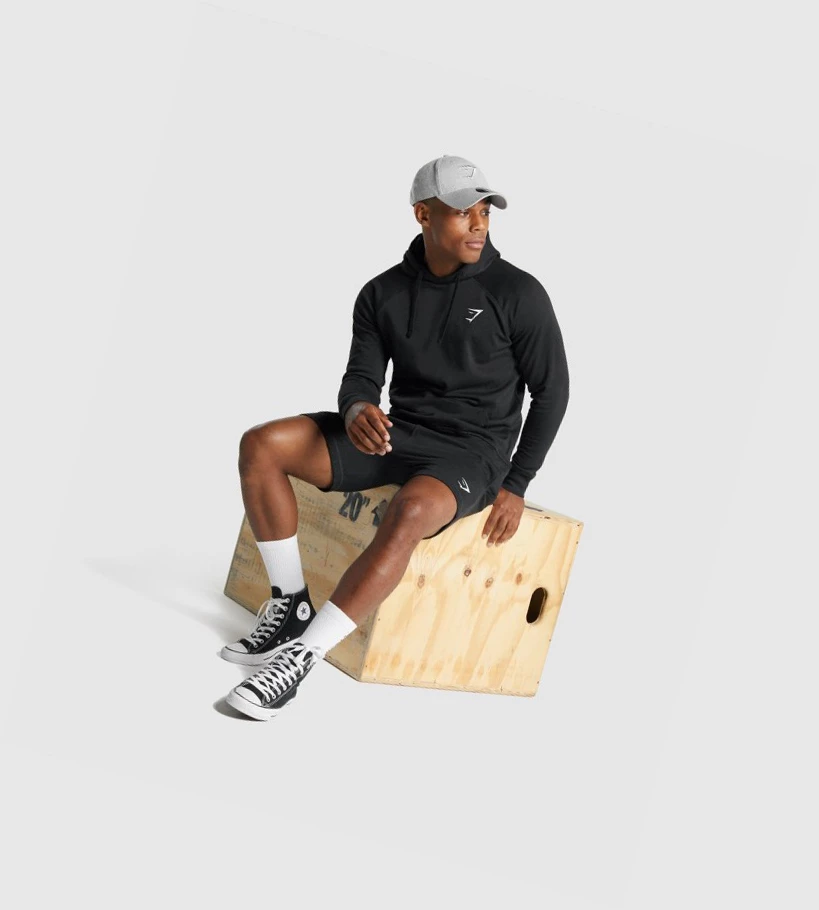 Gymshark Crest Miesten Vaatteet Mustat | TIKXEH975