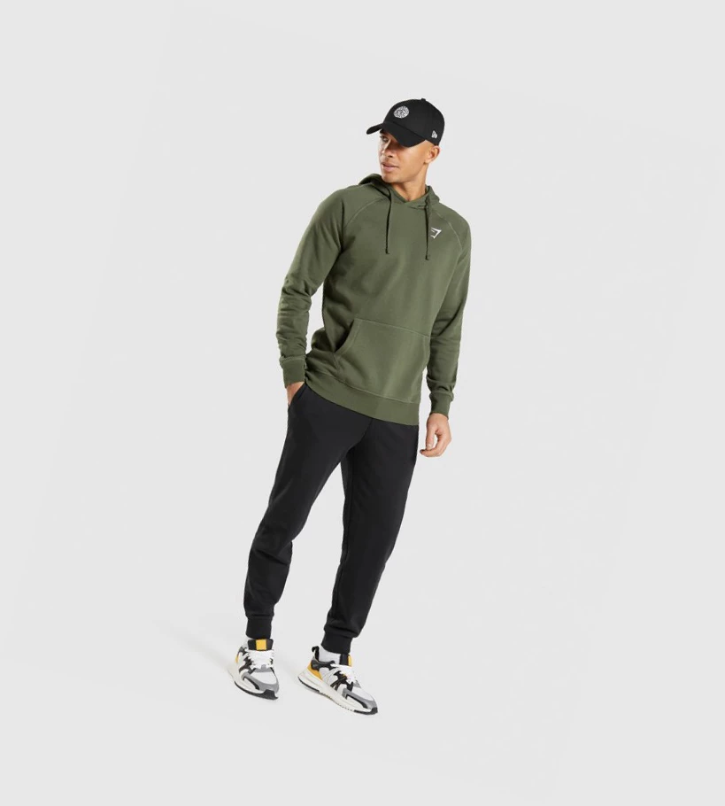Gymshark Crest Miesten Vaatteet Oliivinvihreä | UPTEKY204