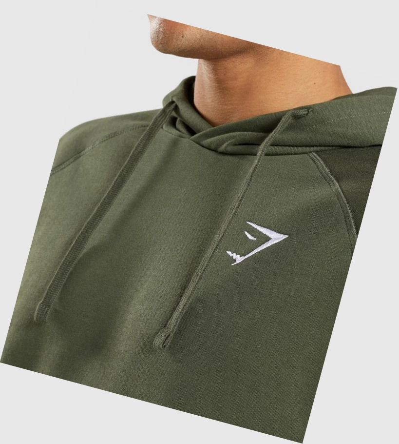 Gymshark Crest Miesten Vaatteet Oliivinvihreä | UPTEKY204
