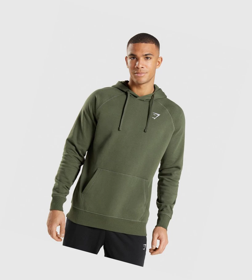 Gymshark Crest Miesten Vaatteet Oliivinvihreä | UPTEKY204