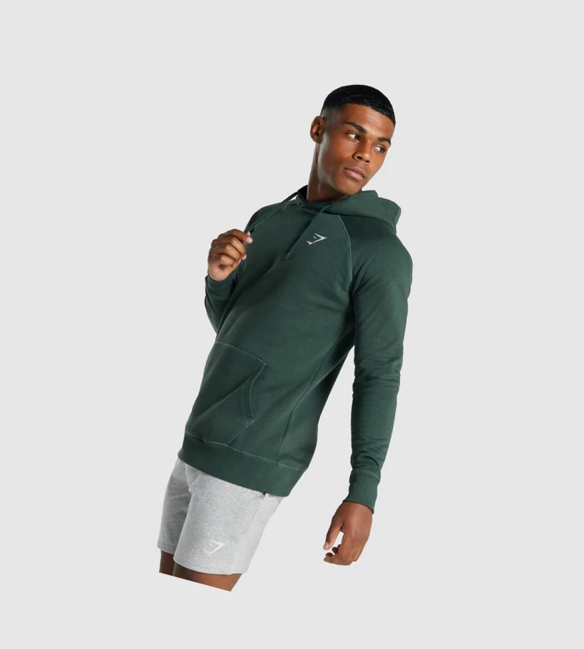 Gymshark Crest Miesten Vaatteet Tummanvihreä | LABQTF381