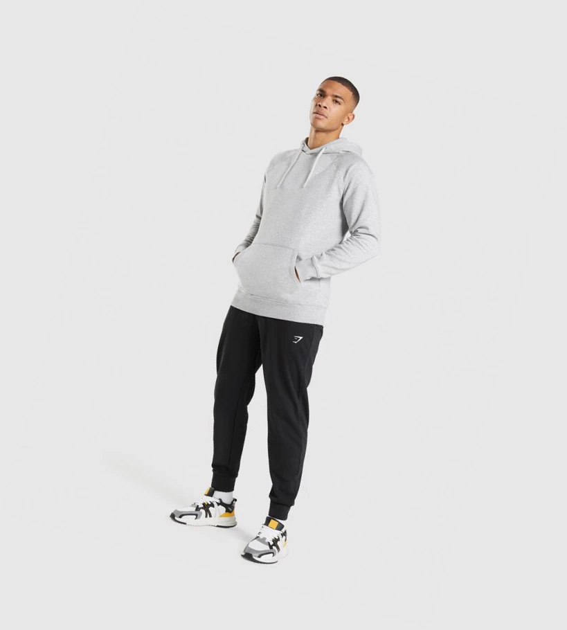 Gymshark Crest Miesten Vaatteet Vaaleanharmaat | VSQKOW430