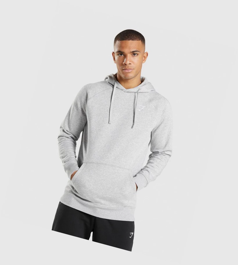 Gymshark Crest Miesten Vaatteet Vaaleanharmaat | VSQKOW430