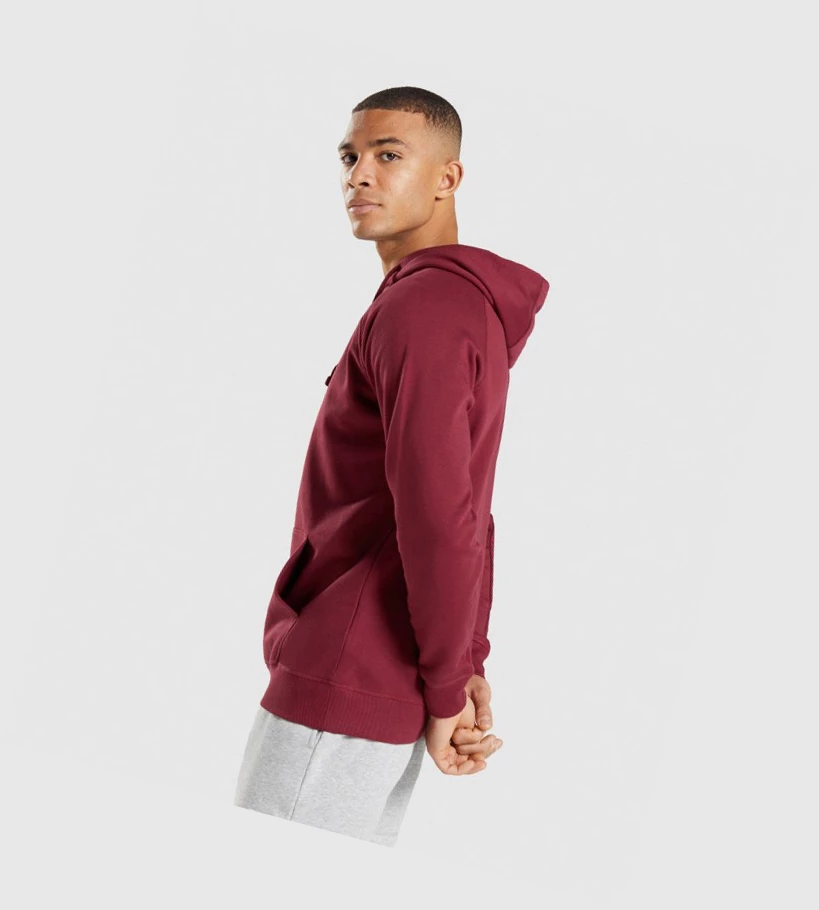 Gymshark Crest Miesten Vaatteet Viininpunainen Punainen | URQKSL756