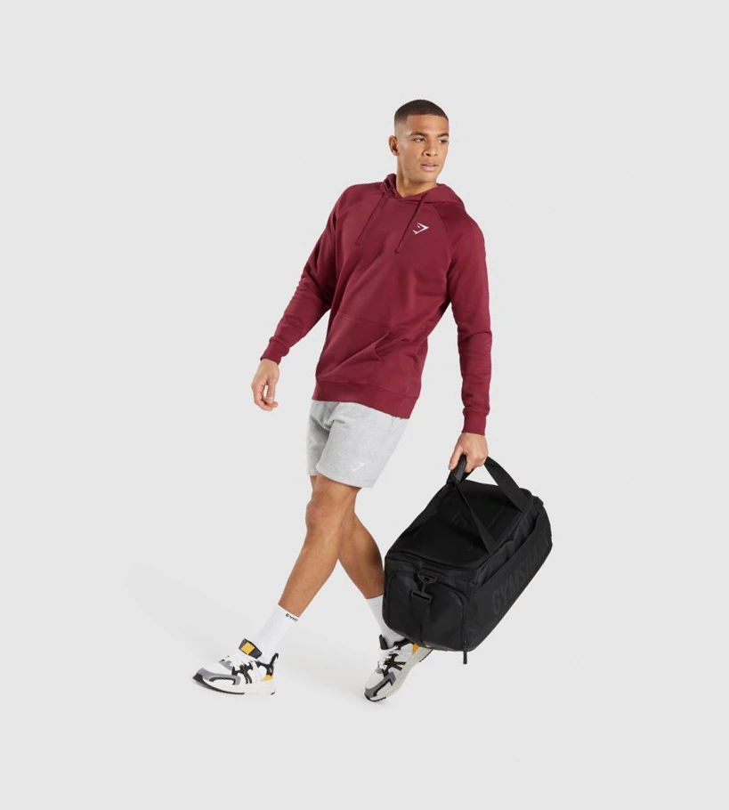 Gymshark Crest Miesten Vaatteet Viininpunainen Punainen | URQKSL756