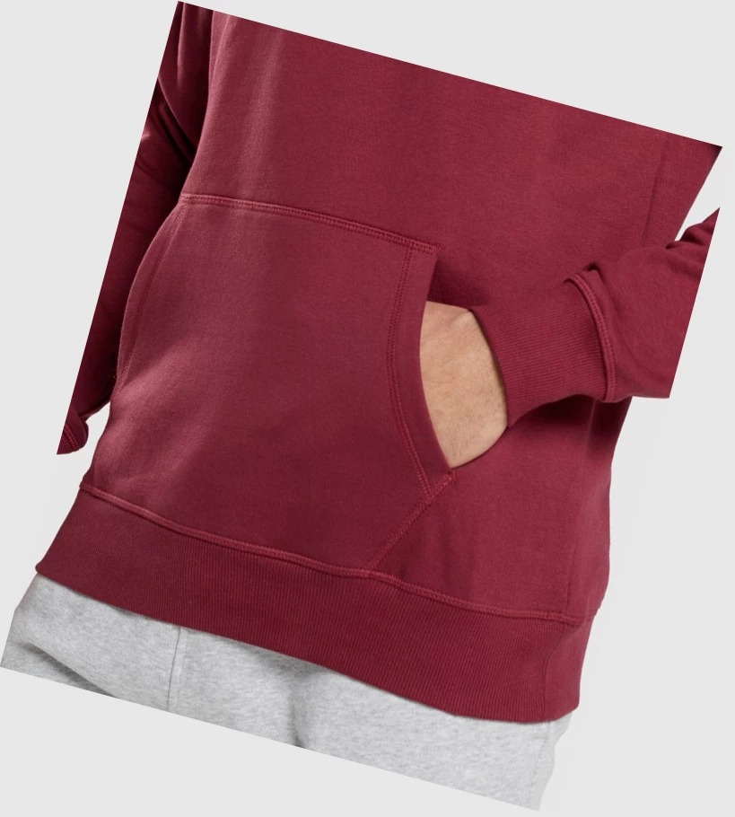 Gymshark Crest Miesten Vaatteet Viininpunainen Punainen | URQKSL756