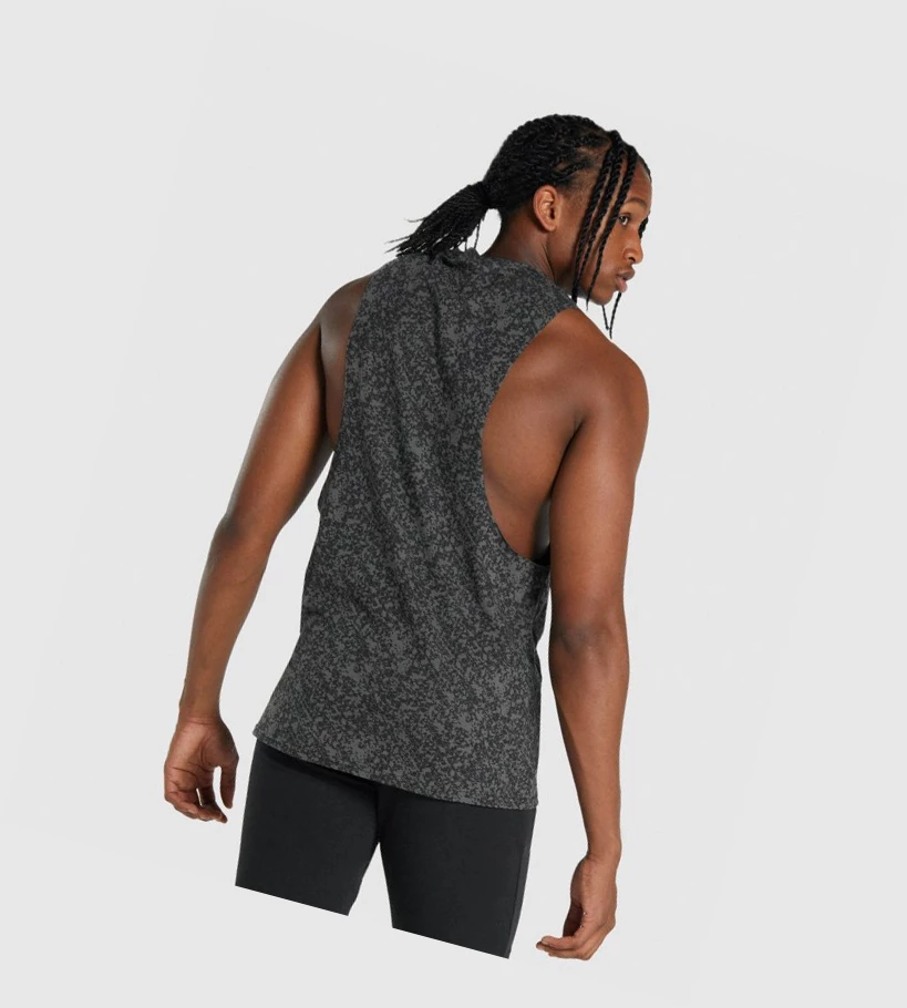 Gymshark Critical 2.0 Drop Arm Miesten Hihaton Paita Harmaat | HYLDIJ634