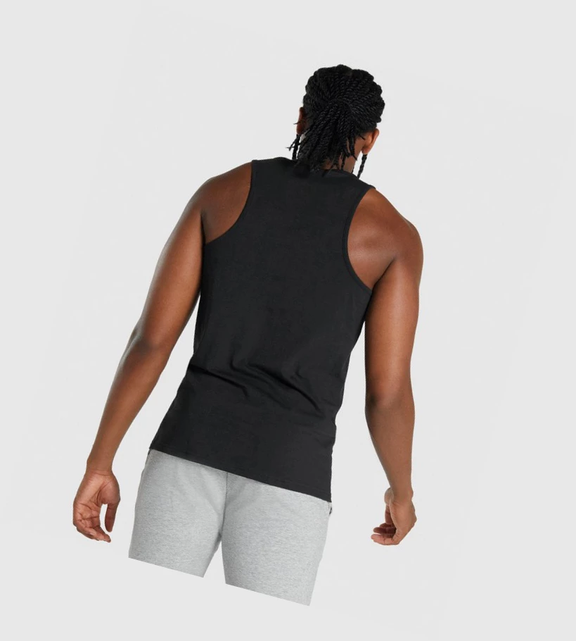 Gymshark Critical 2.0 Miesten Hihaton Paita Mustat | WORTXK874