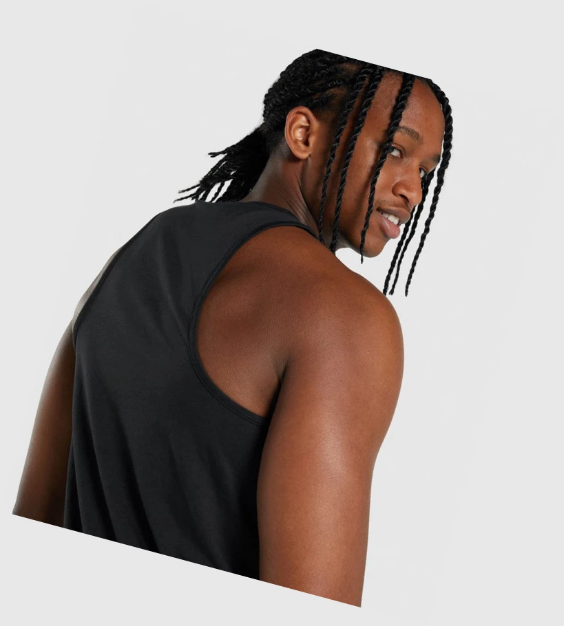 Gymshark Critical 2.0 Miesten Hihaton Paita Mustat | WORTXK874