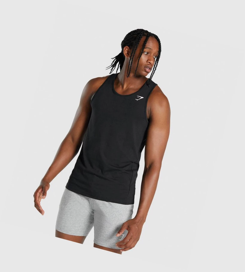 Gymshark Critical 2.0 Miesten Hihaton Paita Mustat | WORTXK874