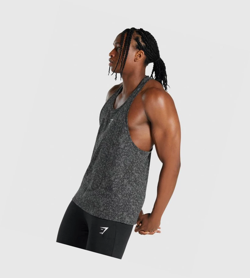 Gymshark Critical 2.0 Miesten Hihaton Paita Harmaat | ZLPFWH239