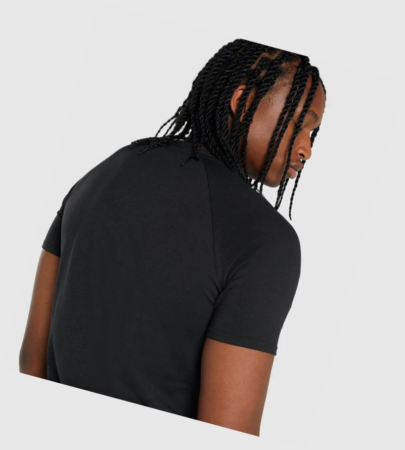 Gymshark Critical 2.0 Miesten T Paidat Mustat | HZISCB703