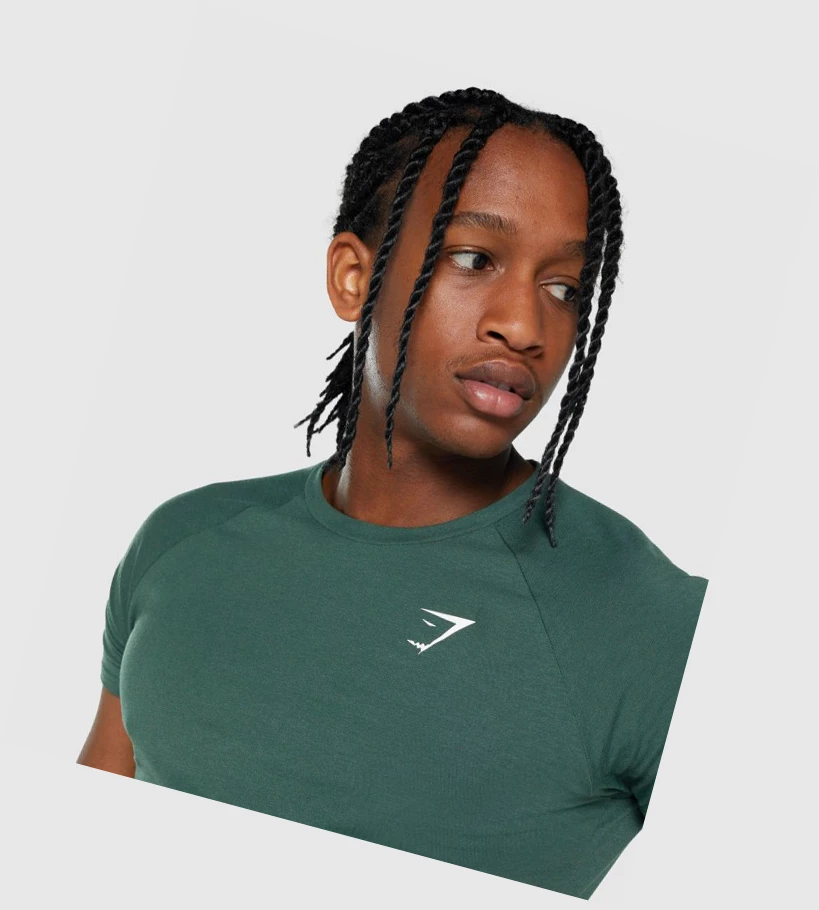 Gymshark Critical 2.0 Miesten T Paidat Tummanvihreä | QKRWMI398