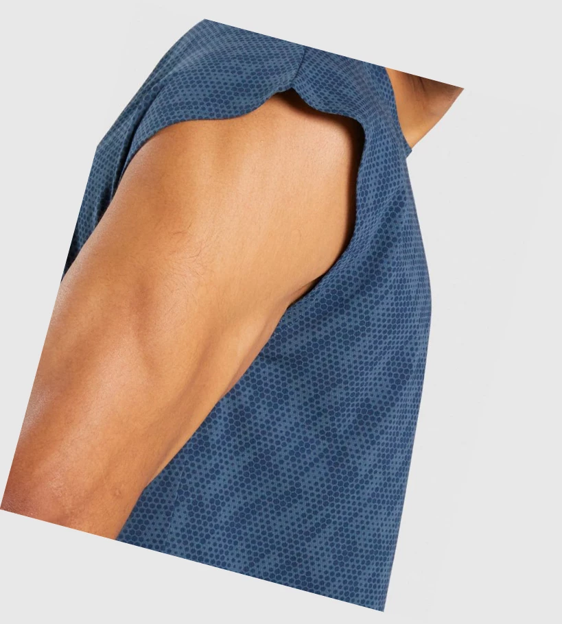 Gymshark Critical Cut Off Hihattomat Miesten Hihaton Paita Turkoosi | BJWVHZ417