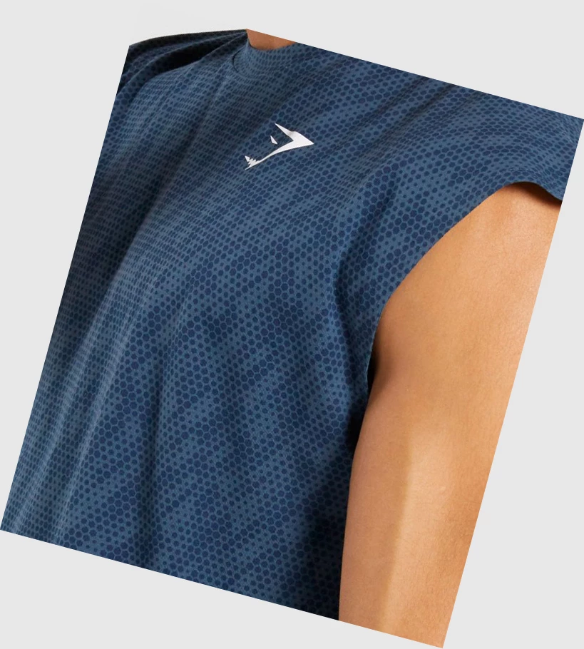 Gymshark Critical Cut Off Hihattomat Miesten Hihaton Paita Turkoosi | BJWVHZ417