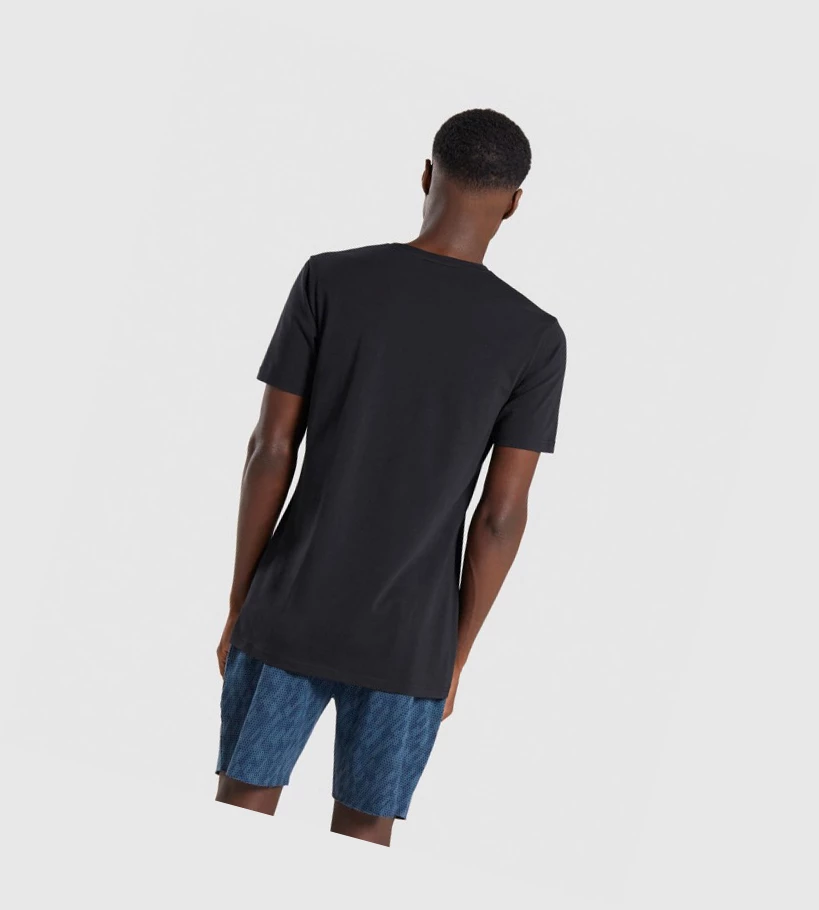 Gymshark Critical Miesten T Paidat Mustat | AHZGBW471