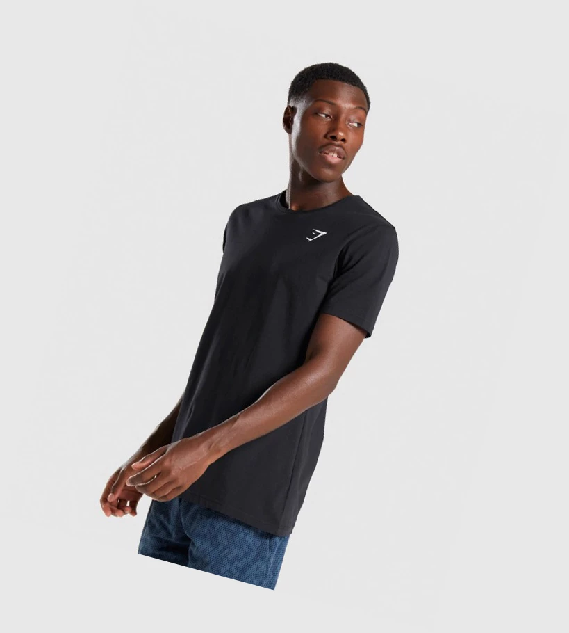 Gymshark Critical Miesten T Paidat Mustat | AHZGBW471