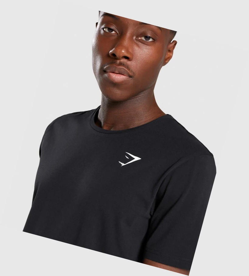 Gymshark Critical Miesten T Paidat Mustat | AHZGBW471