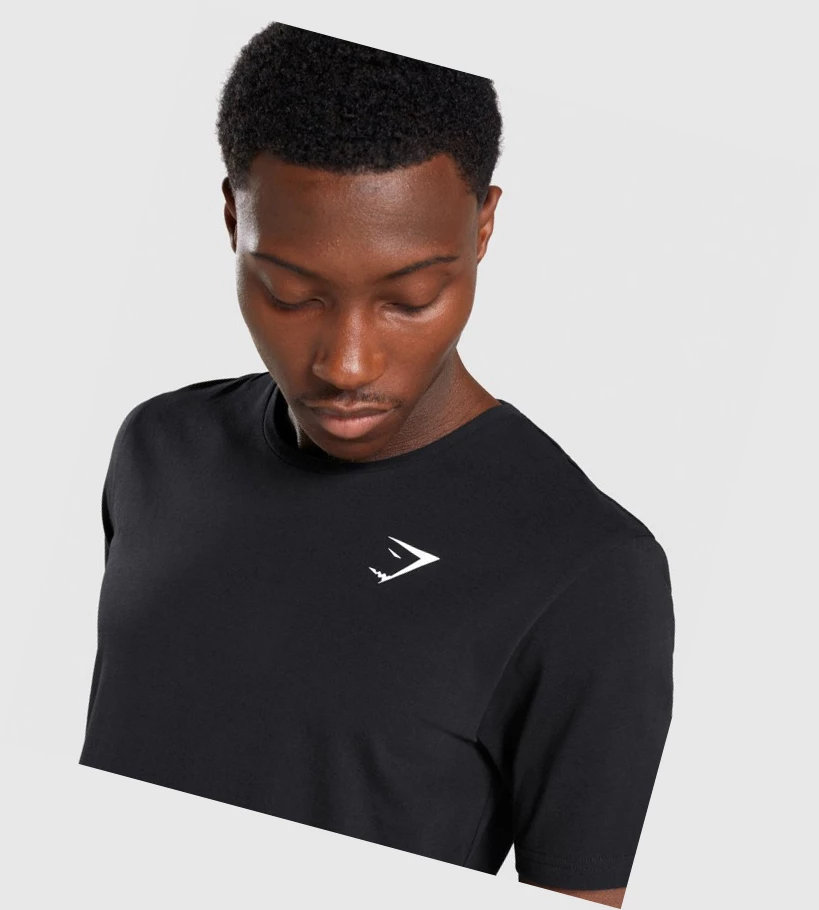 Gymshark Critical Miesten T Paidat Mustat | AHZGBW471