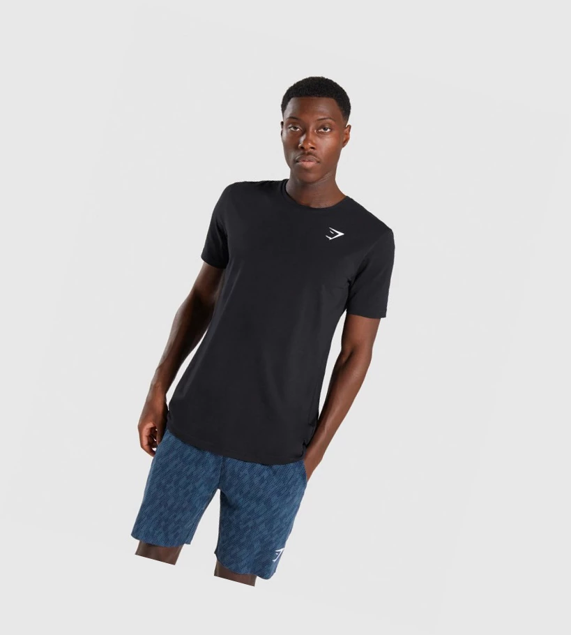 Gymshark Critical Miesten T Paidat Mustat | AHZGBW471
