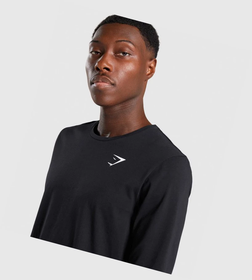 Gymshark Critical Miesten T Paidat Mustat | MJNEUX389