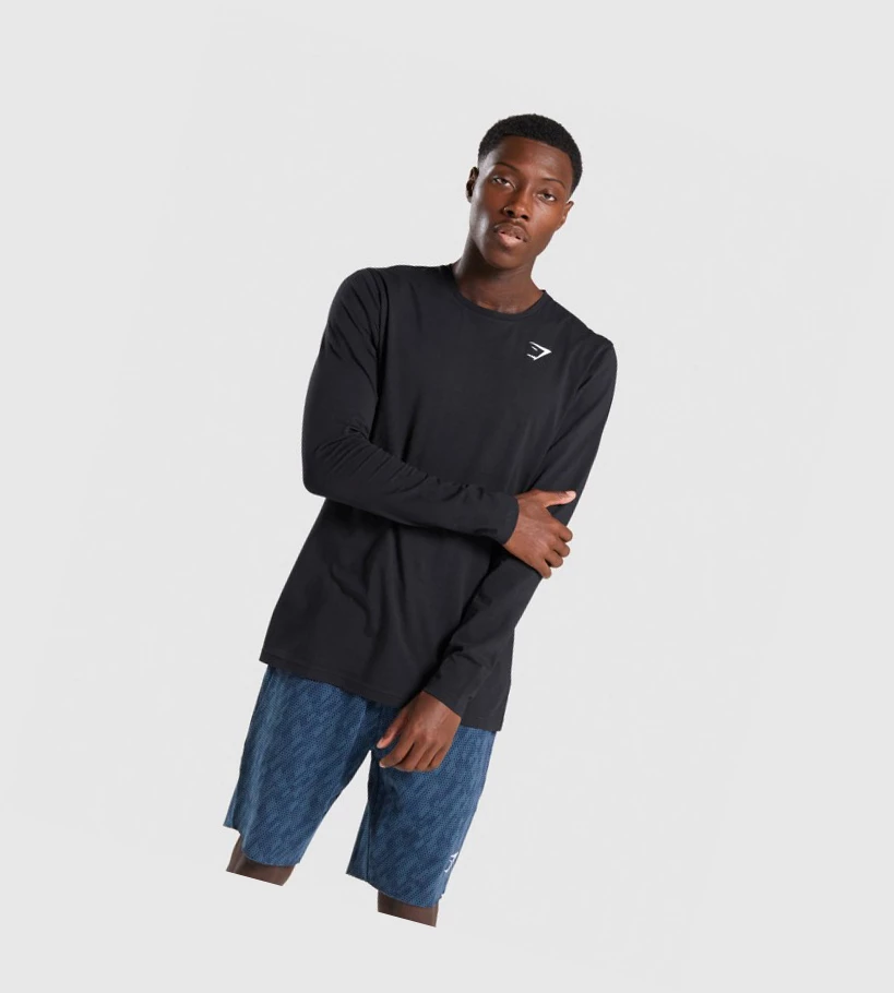 Gymshark Critical Miesten T Paidat Mustat | MJNEUX389