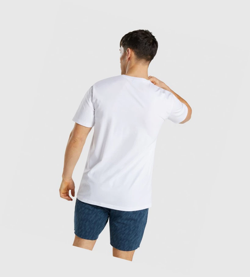 Gymshark Critical Regular Fit Miesten T Paidat Valkoinen | YWAILK109