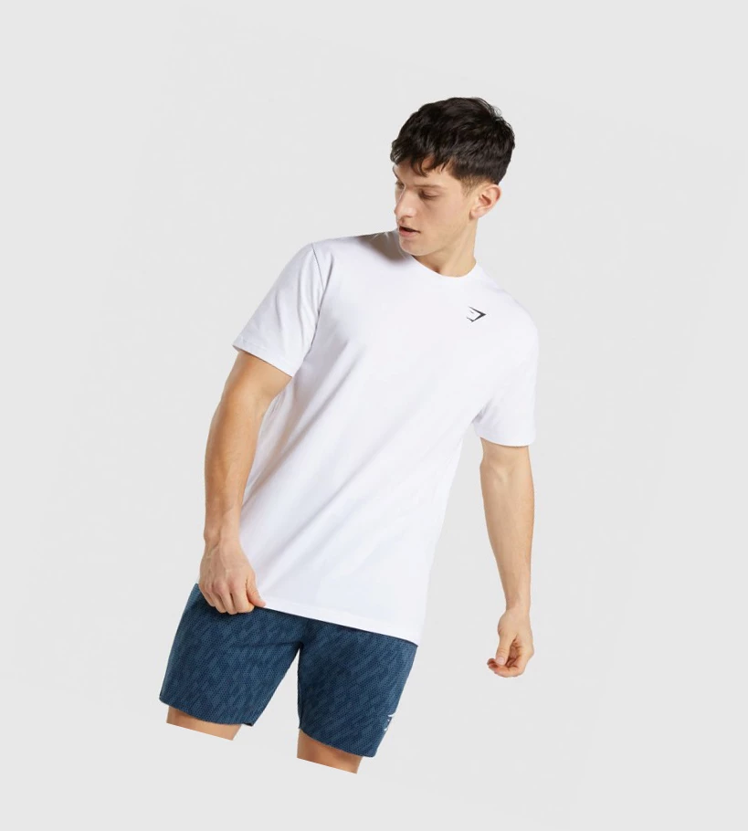 Gymshark Critical Regular Fit Miesten T Paidat Valkoinen | YWAILK109