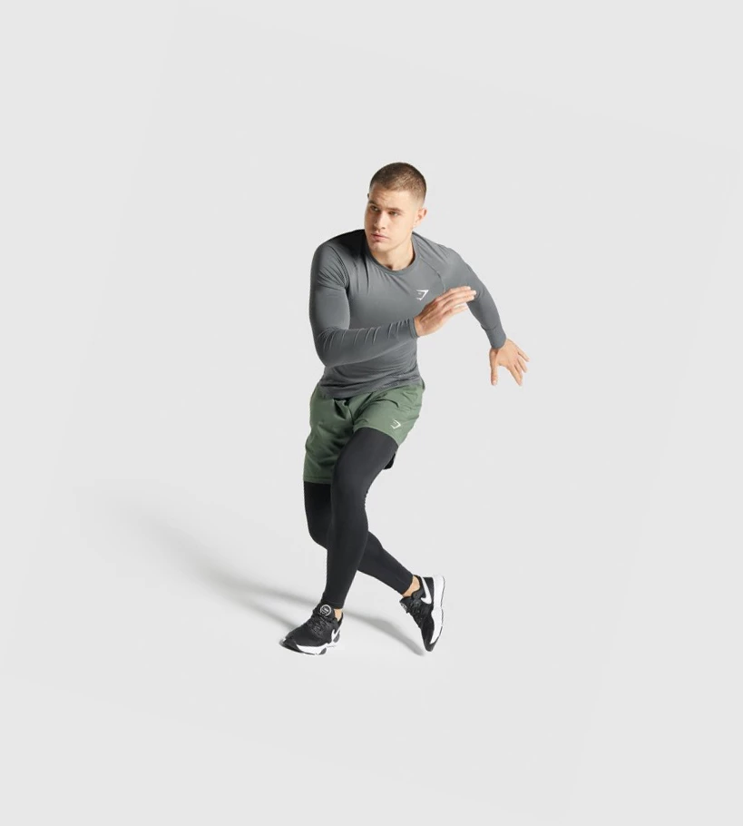 Gymshark Element Baselayer Miesten Juoksuvaatteet Mustat | KCXMBD237