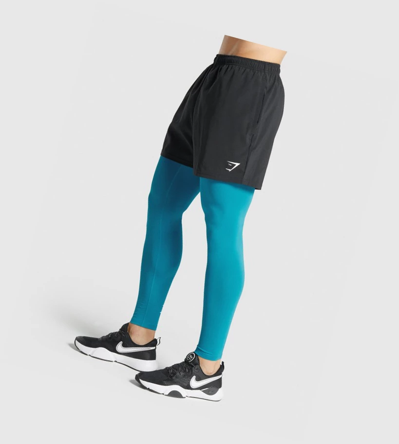 Gymshark Element Baselayer Miesten Juoksuvaatteet Sininen | KEQVJR843