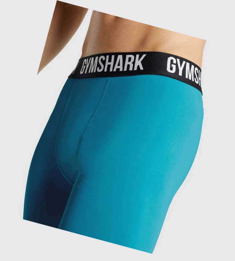Gymshark Element Baselayer Miesten Juoksuvaatteet Sininen | KEQVJR843
