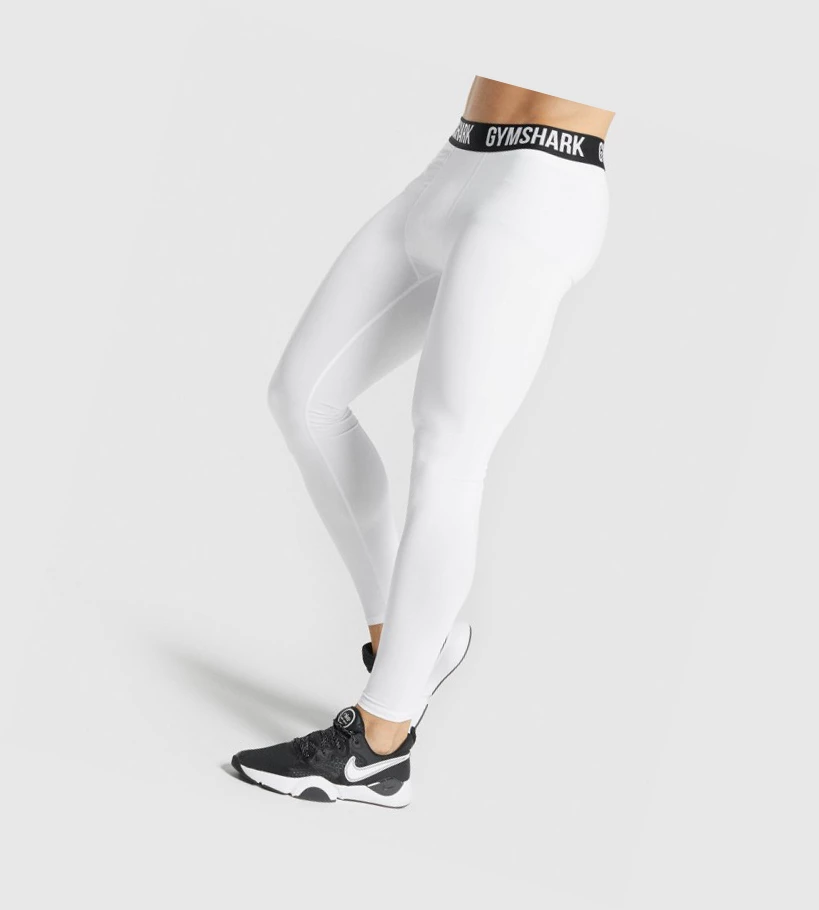 Gymshark Element Baselayer Miesten Juoksuvaatteet Valkoinen | MKIUJX945