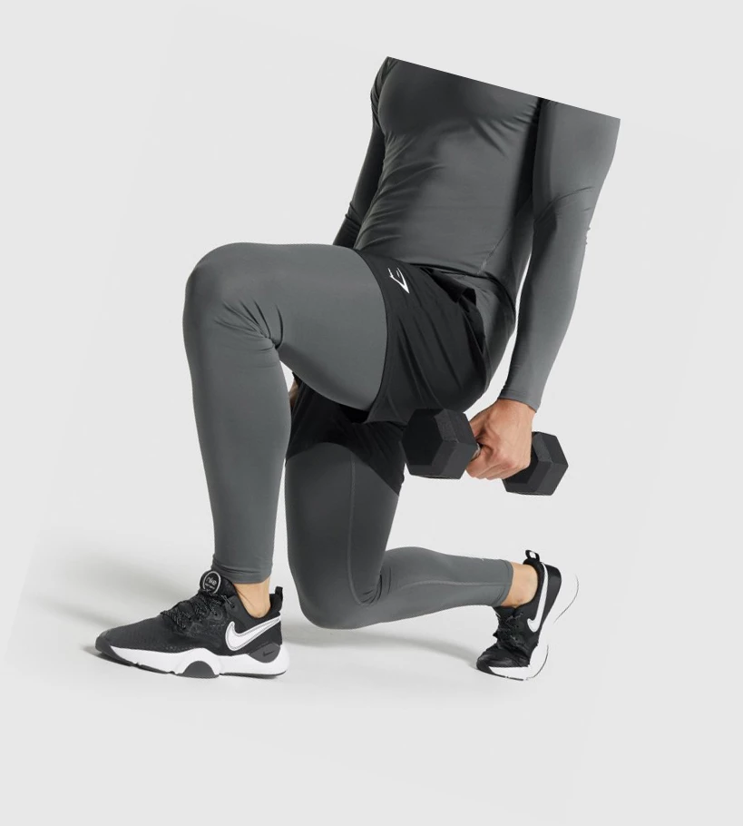 Gymshark Element Baselayer Miesten Juoksuvaatteet Harmaat | NSOVGP683