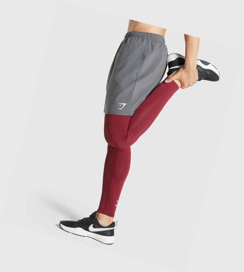 Gymshark Element Baselayer Miesten Juoksuvaatteet Viininpunainen | UNTSFQ846