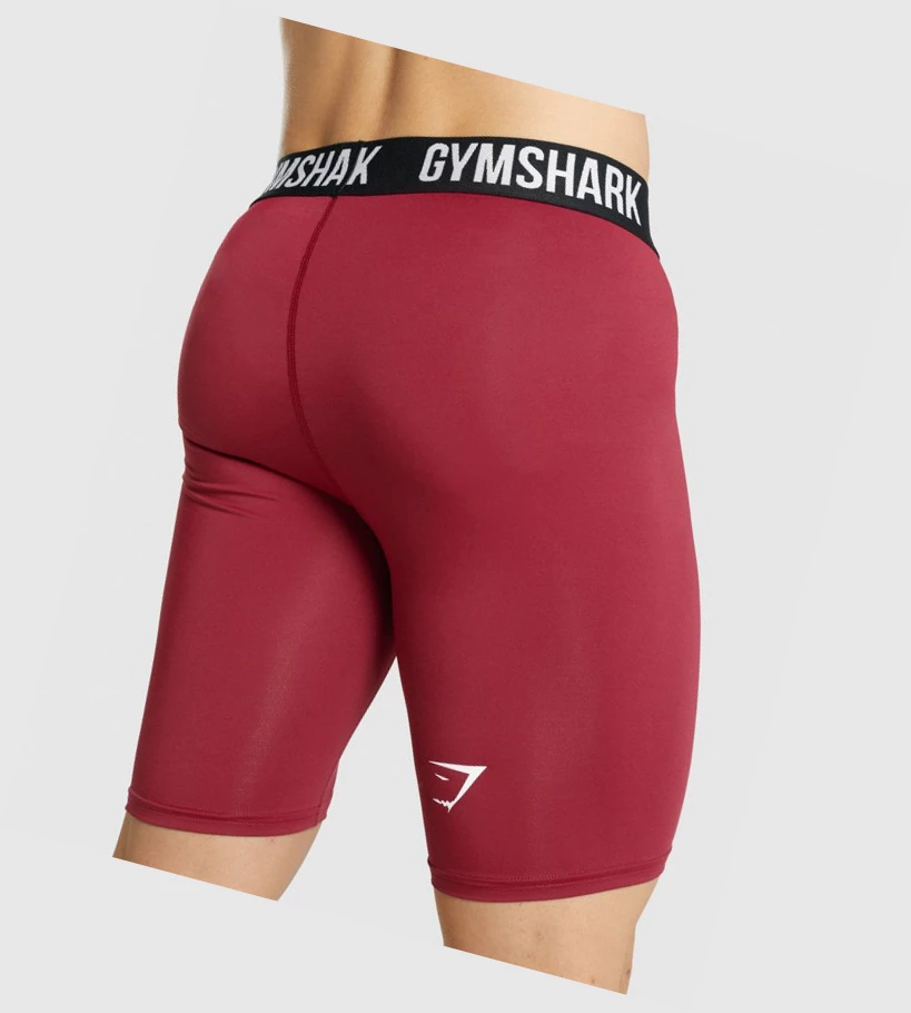 Gymshark Element Baselayer Miesten Shortsit Viininpunainen | CUVENW801