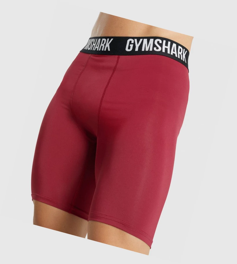 Gymshark Element Baselayer Miesten Shortsit Viininpunainen | CUVENW801