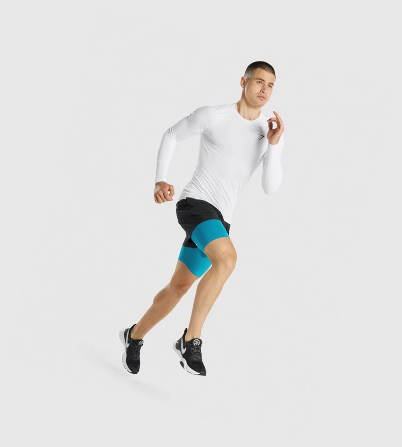 Gymshark Element Baselayer Miesten Shortsit Sininen | CVLSNT834